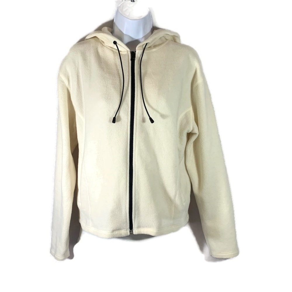 Q & A Lightweight Hooded Jacket Full Zip Cream